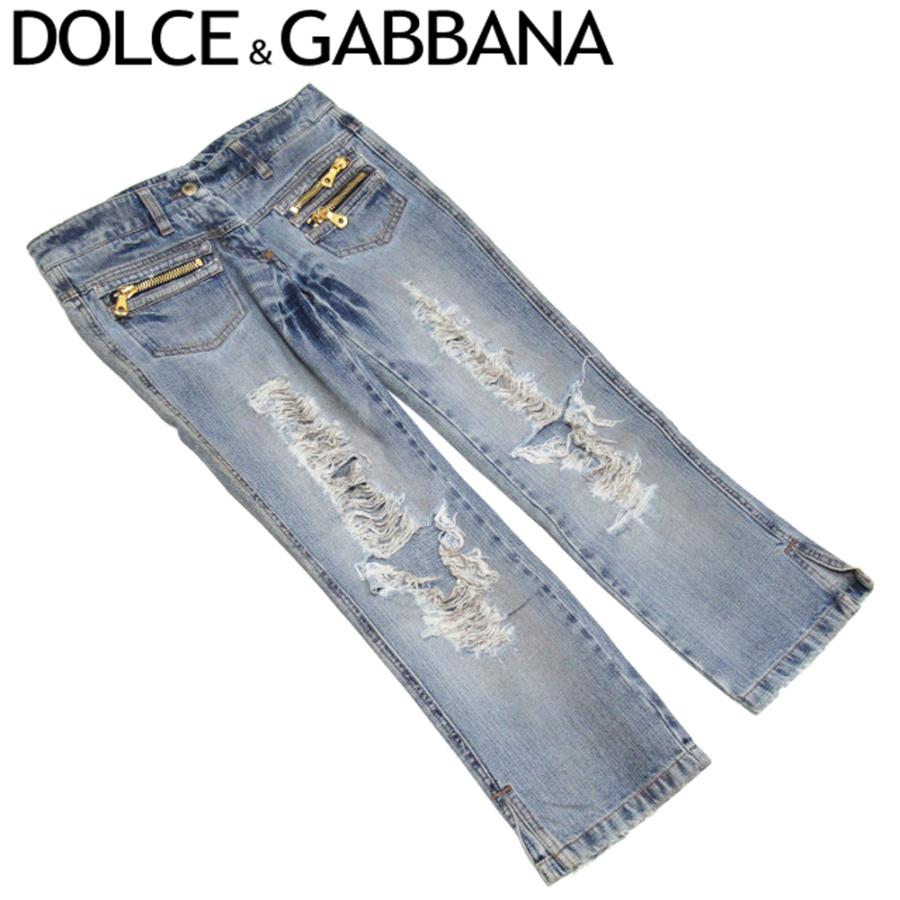 DOLCE&GABBANA ドルチェ&ガッバーナ ジーンズ ダメージ パンツ DOLCE&GABBANA ドルチェ&ガッバーナ ジーンズ ダメージ パンツ