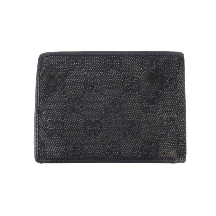 新品同様/未使用級　GUCCI グッチ　折り財布　レザー×キャンバス　GG柄　黒 新品同様/未使用級 GUCCI グッチ 折り財布 レザー×キャンバス GG柄 黒 楽天