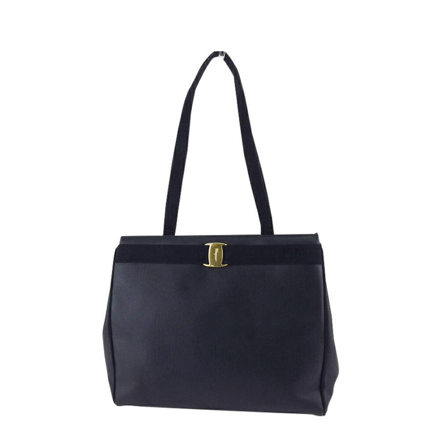 極美品 サルヴァトーレフェラガモ 2wayバッグ ヴァラ がま口 スエード