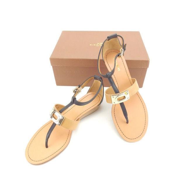 安い コーチ サンダル シューズ 靴 36 5 アンクルストラップ Q5073 イネス トング Coach 中古 L776 ブランドデポtokyo 通販 Yahoo ショッピング 人気再入荷 Skillitech In