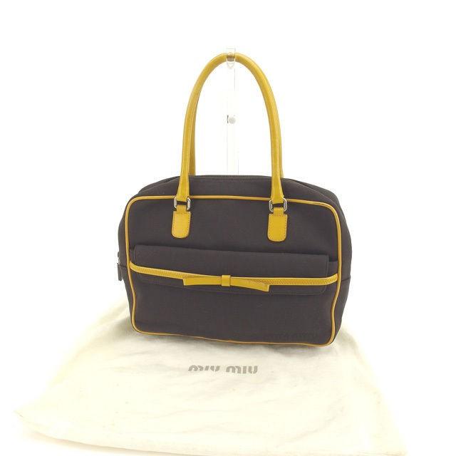 21公式店舗 ミュウミュウ ハンドバッグ リボンモチーフ Miumiu 中古 L816 ブランドデポtokyo 通販 Yahoo ショッピング 高知インター店 Newmatic Ae