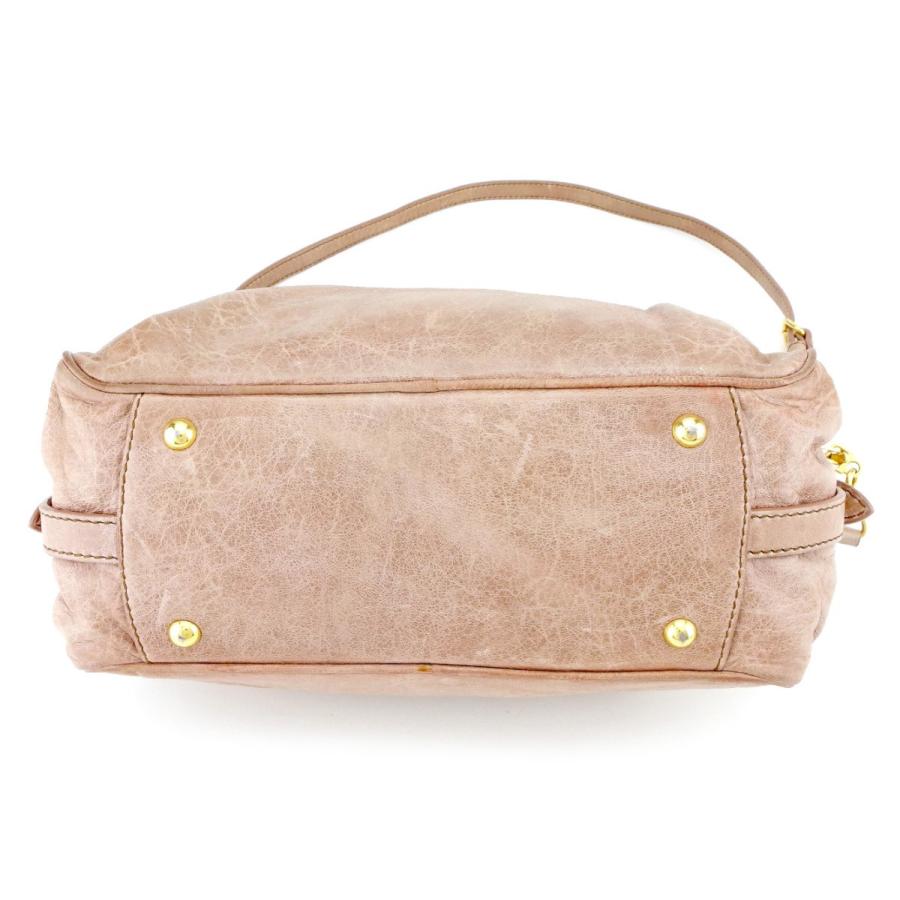 【GWタイムSALE★30％OFF】ミュウミュウ ２WAY ショルダーバッグ 斜めがけショルダー レディース ピンク 中古_2
