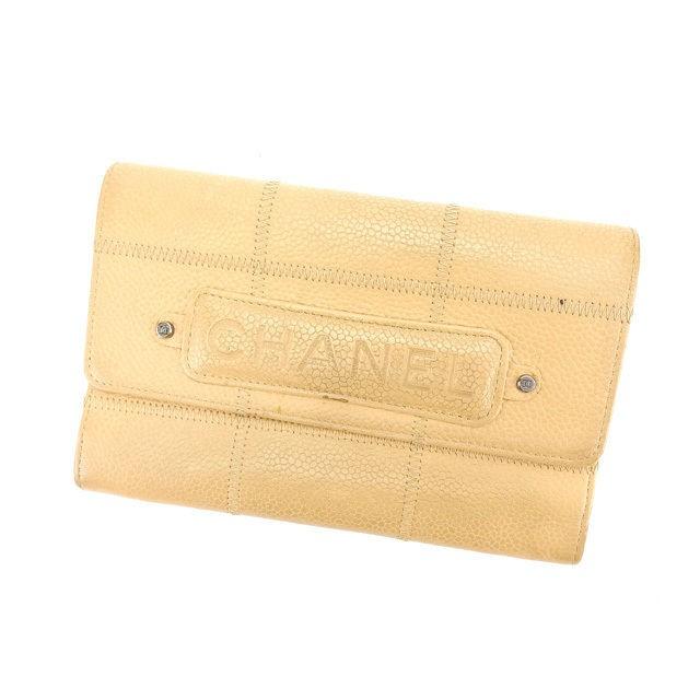 CHANEL シャネル 中長財布 ファスナー 二つ折り レディース
