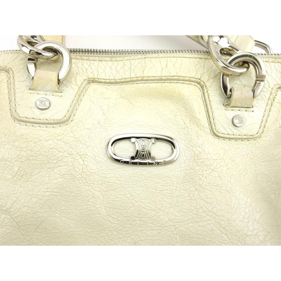 CELINE◇ホースキャリッジ/マカダム/ショルダーバッグ/レザー/BRW/総柄