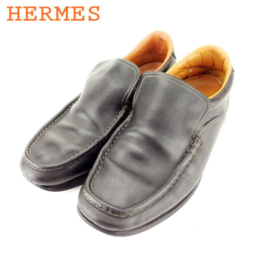 国内最安値 エルメス シューズ 靴 42ハーフ 43 スリッポン Hermes 中古 数量限定 Www Clinicagastroservice Com Br