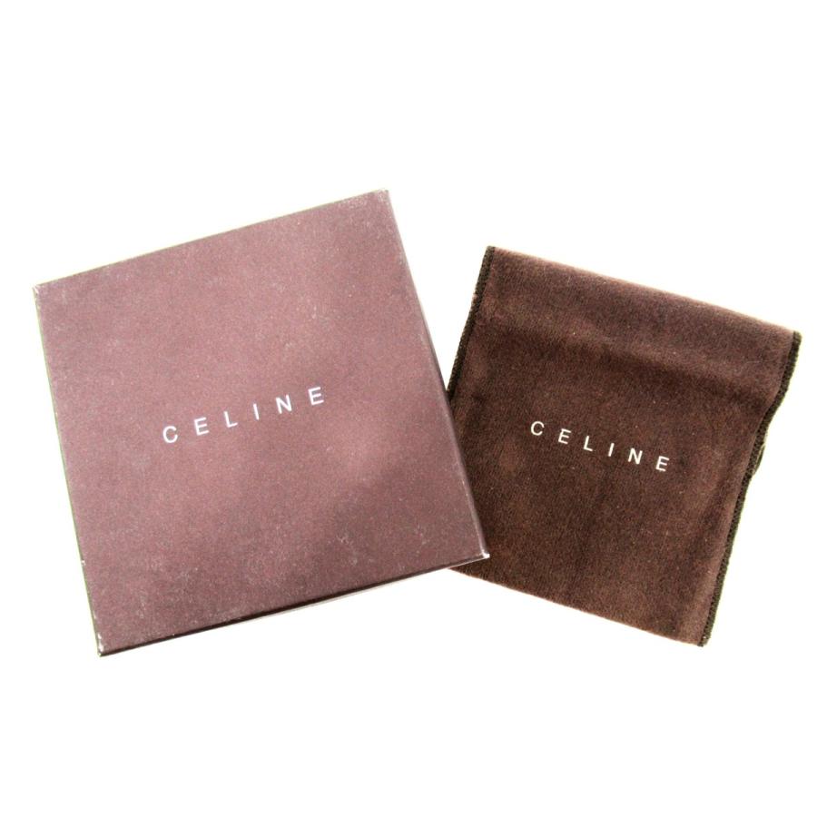 CELINE 二つ折り財布 Cブラゾン　ネイビー CELINE セリーヌ 二つ折り 財布 レディース Cブラゾン ネイビー