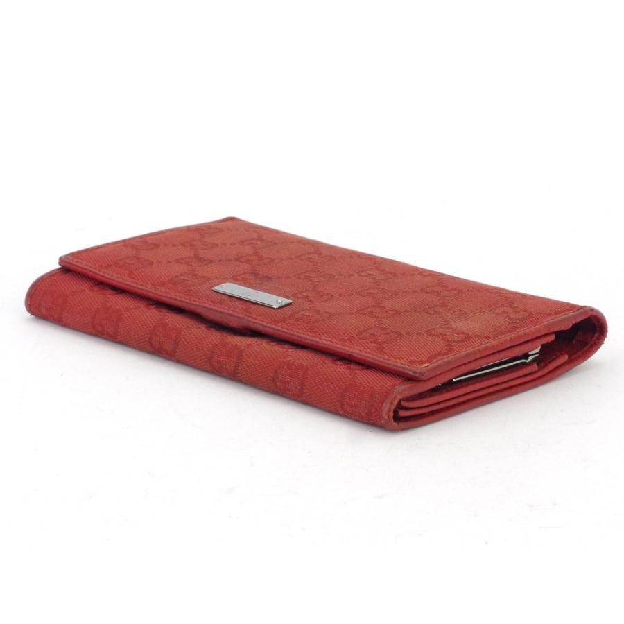 GUCCI グッチ キャンバス 長財布 がま口 レディース ブランド GUCCI グッチ 長財布 がま口 ファスナー付き 財布 レディース