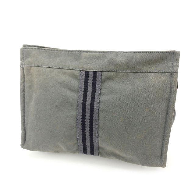 美品 エルメス HERMES クラッチバッグ フールトゥ グレー HERMES（エルメス） 【30％OFF☆爆買いWEEK】エルメス クラッチバッグ