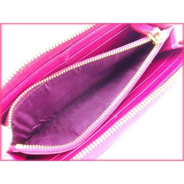 ミュウミュウ 長財布 L字ファスナー レディース クロコダイル型押し