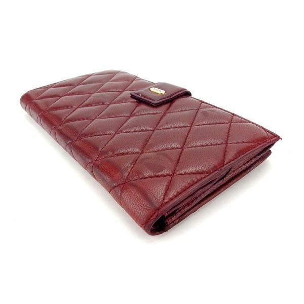 Bally バリー 長財布 がま口 レディース キルティング ボルドー Bally バリー 長財布 がま口 レディース キルティング ボルドー
