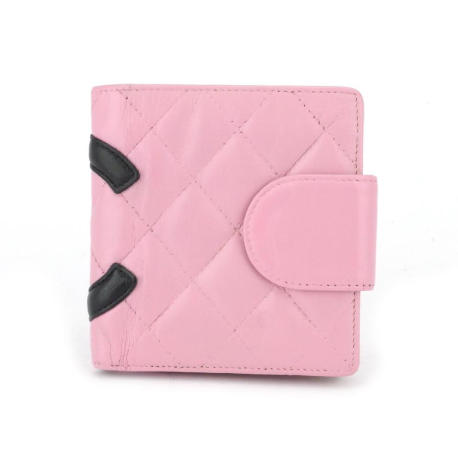 シャネル 二つ折り財布 がま口 コンパクトサイズ レディース 
