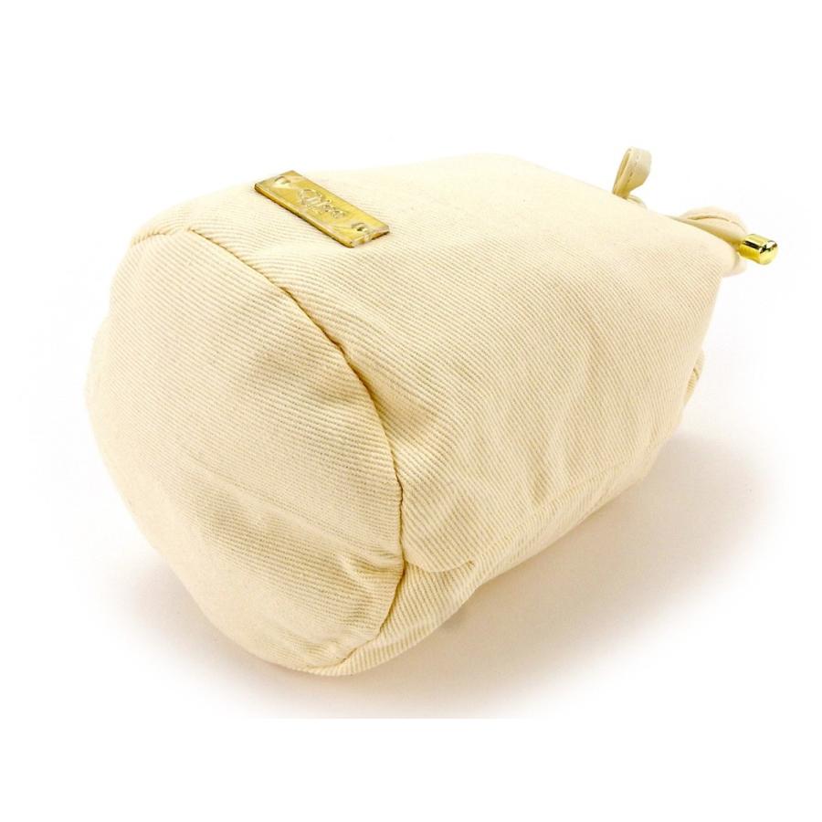 【週末タイムセール★30％OFF】クロエ ポーチ 巾着 化粧ポーチ コスメポーチ レディース アイボリー 中古_2