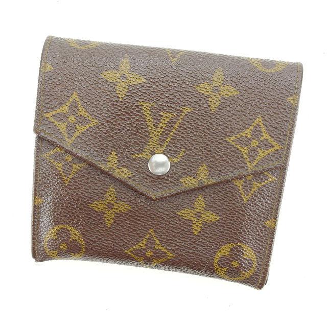 美品　55 ルイヴィトン 三つ折り財布　Wホック財布　モノグラム　wt7 LOUIS VUITTON（ルイ・ヴィトン） 【30%OFFクーポン】ルイヴィトン W