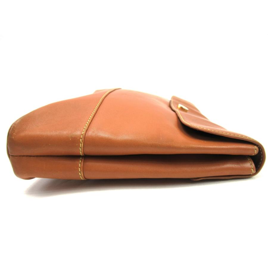 美品 ロエベ クラッチバッグ セカンドバッグ アナグラム ロゴ レザー ブラウン LOEWE（ロエベ） 【30%OFFクーポン】ロエベ クラッチバッグ セカンド