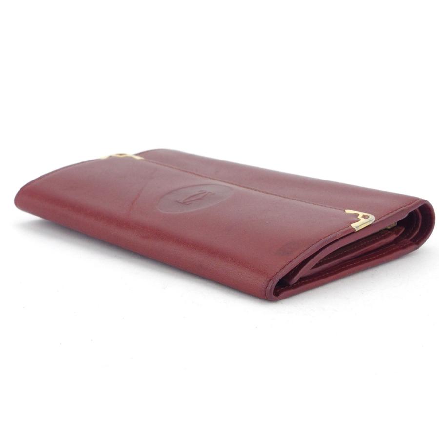 【未使用品】Cartier カルティエ マスト がま口 三つ折り 財布 レザー Cartier（カルティエ） 【爆買WEEK☆30%OFF】カルティエ がま口 財布