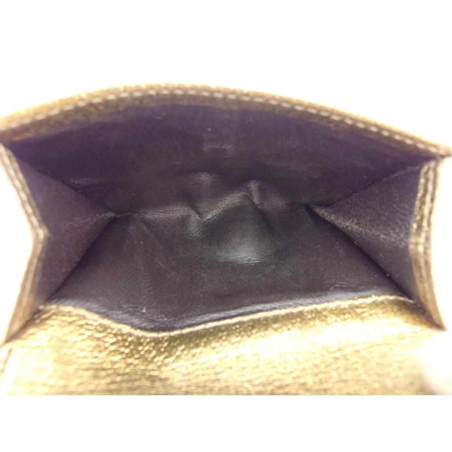 【GWタイムSALE★30％OFF】グッチ Wホック財布 二つ折り 財布 レディース GG柄 ベージュ ゴールド 中古_6