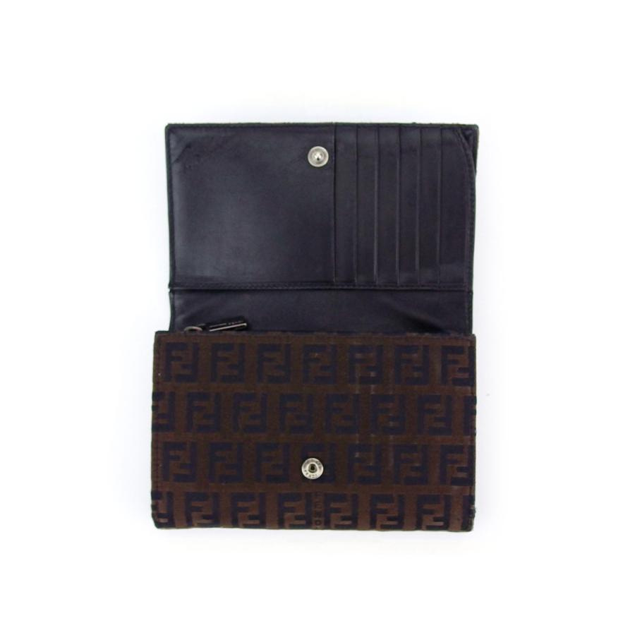 FENDI　フェンディ　二つ折財布　ズッキーノ柄  L字ファスナー財布 FENDI（フェンディ） 【週末タイムセール☆30％OFF】フェンディ L字