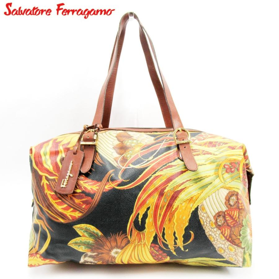 FERRAGAMO サルヴァトーレ フェラガモ ボストンバッグ Tトラベルバッグ 