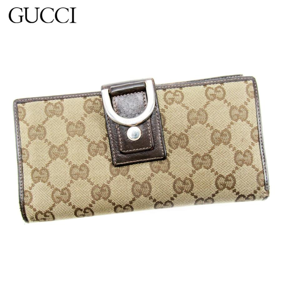 グッチ 長財布 Wホック グッチシマ ベージュ レザー 中古|GUCCI グッチ 長財布 Wホック グッチシマ ベージュ レザー 中古|GUCCI