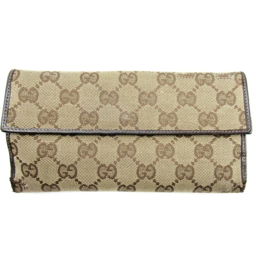 グッチ 長財布 Wホック グッチシマ ベージュ レザー 中古|GUCCI グッチ 長財布 Wホック グッチシマ ベージュ レザー 中古|GUCCI