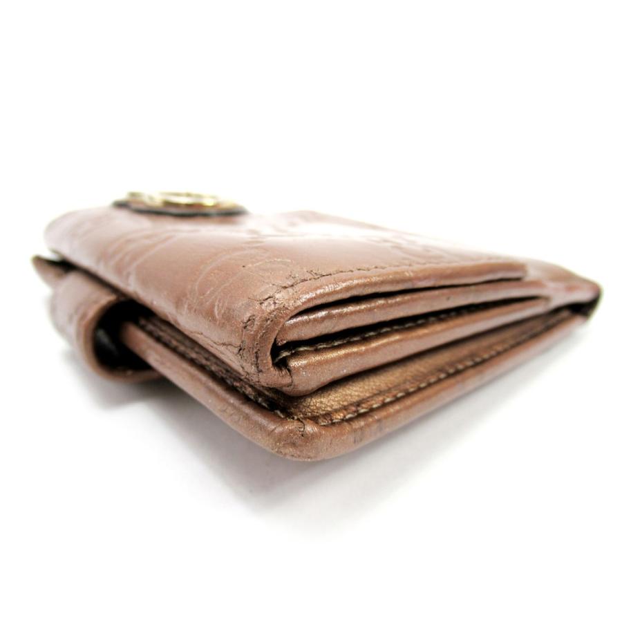 【GWタイムSALE★30％OFF】グッチ Wホック財布 二つ折り 財布 レディース グッチシマ ピンク 中古_3