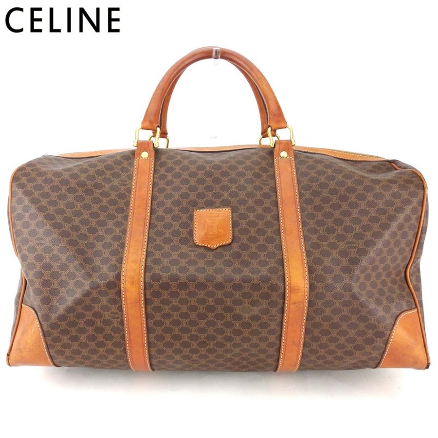 【美品】セリーヌ☆大容量　ゴールド　鍵付　マカダム　ボストンバッグ　旅行 CELINE（セリーヌ） 【週末タイムセール☆30％OFF】セリーヌ ボストン