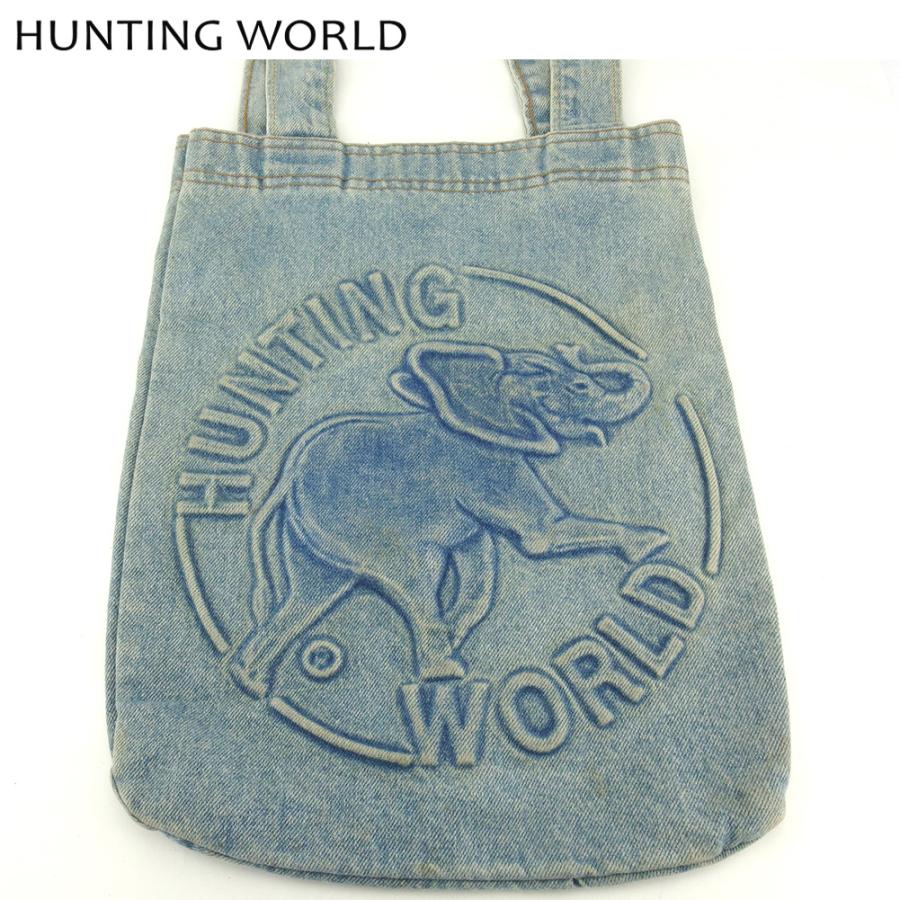 【BIGお買い物ラリー★30%OFFセール中】ハンティングワールド HUNTING WORLD トートバッグジャスパー デニム ブルー レディース 中古 Hunting World（ハンティング・ワールド） 【初売りSALE☆30%OFF