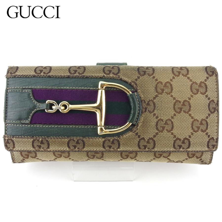 GUCCI グッチ 長財布 Wホック 財布 レディース メンズ ハスラービット 