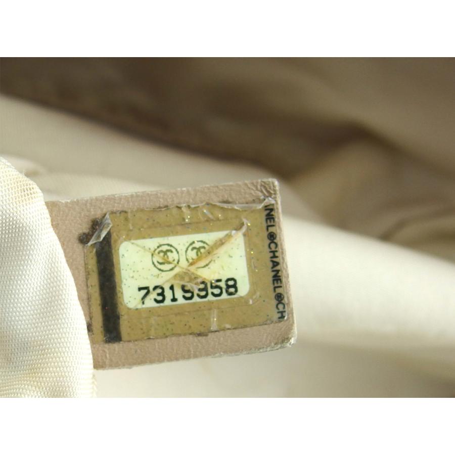 【GWタイムSALE★30％OFF】シャネル トートバッグ ショルダーバッグ レディース トートGM ニュートラベルライン ベージュ シルバー 中古_8