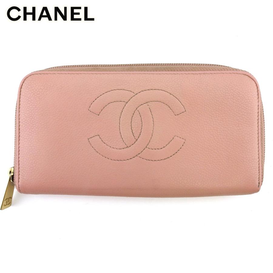CHANEL シャネル 長財布 ラウンドファスナー 財布 レディース オールド 