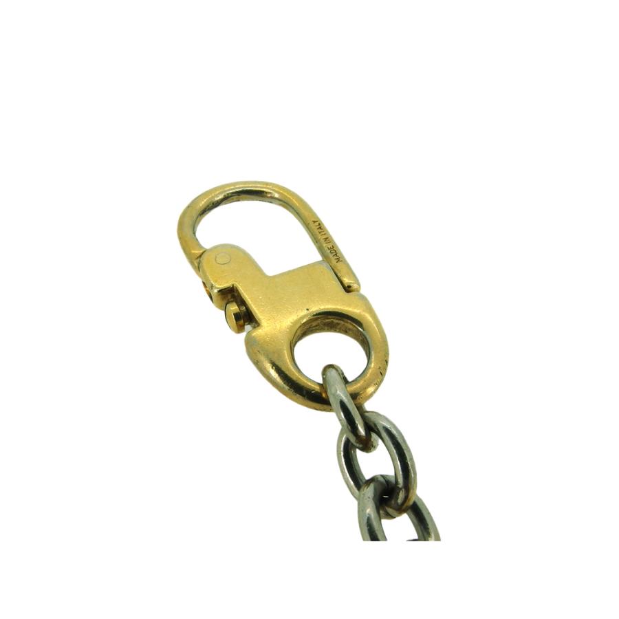 【週末タイムSALE★30％OFF】グッチ キーホルダー キーリング チャーム レディース メンズ ダブルG ゴールド シルバー 中古