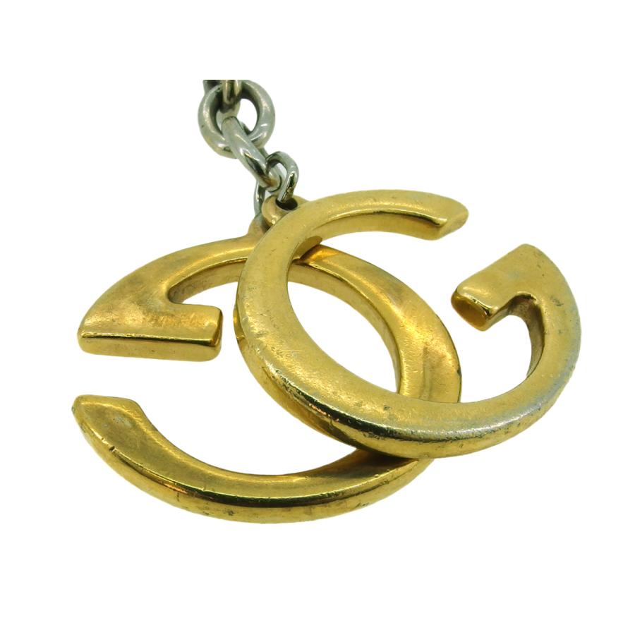 【週末タイムSALE★30％OFF】グッチ キーホルダー キーリング チャーム レディース メンズ ダブルG ゴールド シルバー 中古