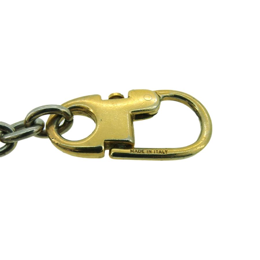 【週末タイムSALE★30％OFF】グッチ キーホルダー キーリング チャーム レディース メンズ ダブルG ゴールド シルバー 中古