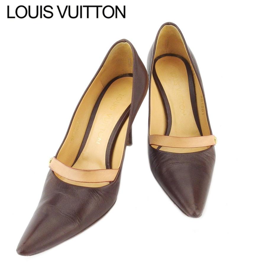 ルイ ヴィトン パンプス シューズ 靴 レディース #34ハーフ Louis 