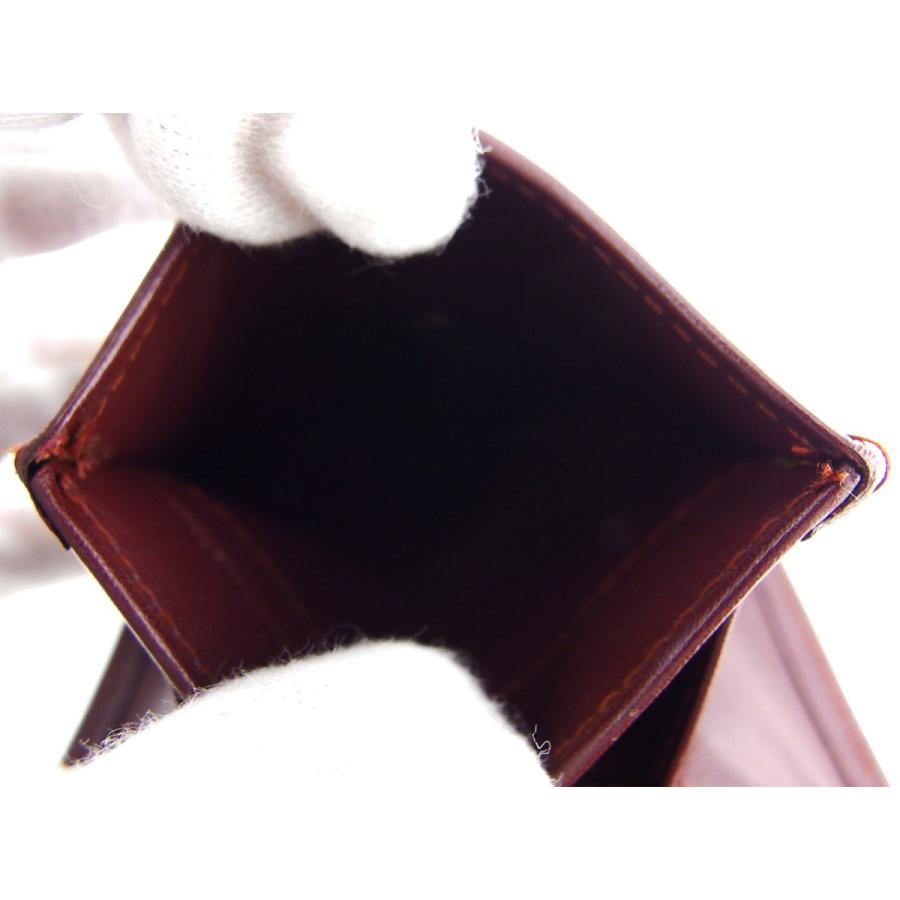 【週末タイムSALE★30％OFF】カルティエ コインケース 小銭入れ レディース メンズ マストライン ボルドー ゴールド 中古_6