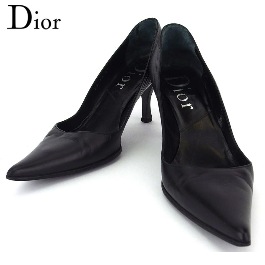 極美品】Dior☆スエードパンプス☆22.5cm☆黒☆