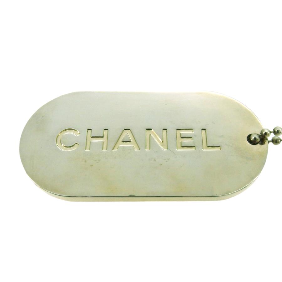 良品　CHANEL シャネル　ロゴプレート　キーホルダー　チャーム CHANEL（シャネル） 【週末タイムSALE☆30％OFF】シャネル