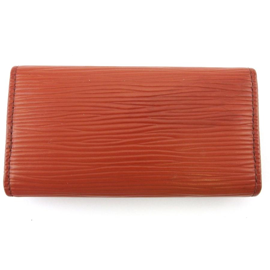 【週末タイムSALE★30％OFF】ルイ ヴィトン キーケース 4連キーケース レディース メンズ ミュルティクレ4 エピ ブラウン ゴールド 中古_1