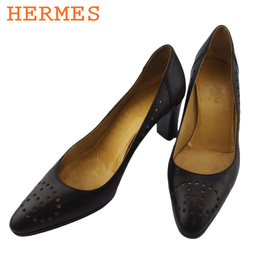 エルメス パンプス シューズ 靴 レディース 36 Hパンチング エブリン Hermes 中古 T192 ブランドデポtokyo 通販 Yahoo ショッピング