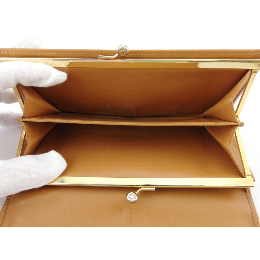 【GWタイムSALE★30％OFF】ディオール 長札入れ 札入れ レディース メンズ オールドディオール ハニカム ベージュ ブラウン 中古_7