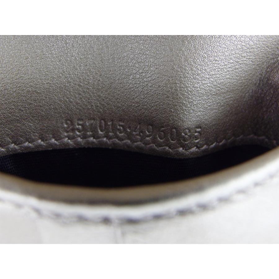 【週末タイムSALE★30％OFF】グッチ Wホック 財布 二つ折り ミニ財布 レディース グッチシマ ゴールド 中古_8