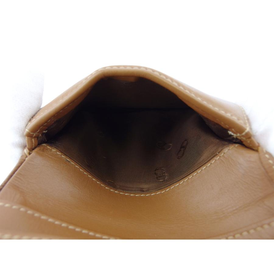 【GWタイムSALE★30％OFF】ディオール がま口 財布 二つ折り ミニ財布 レディース メンズ ハニカム ブラック ブラウン ゴールド 中古_8