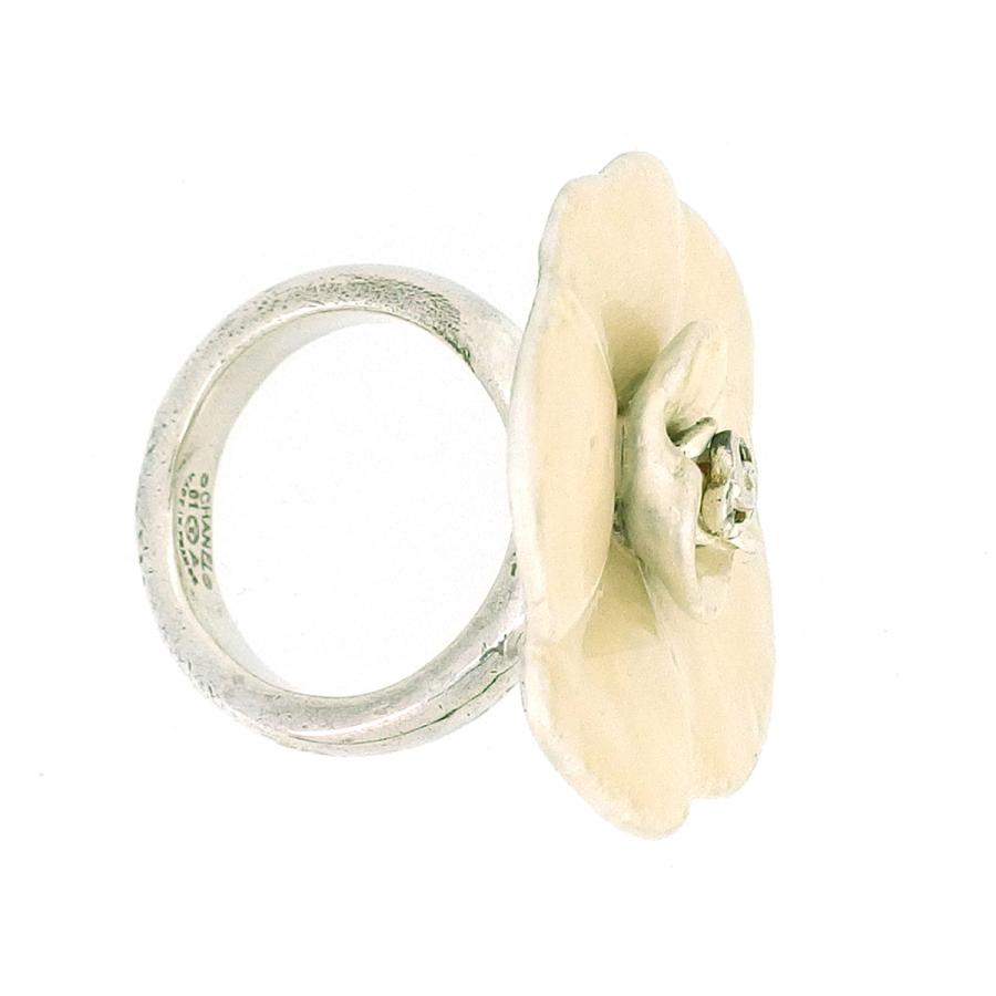 シャネル　カメリア　ロゴ　リング　925 13号 240305-4-0.jpg