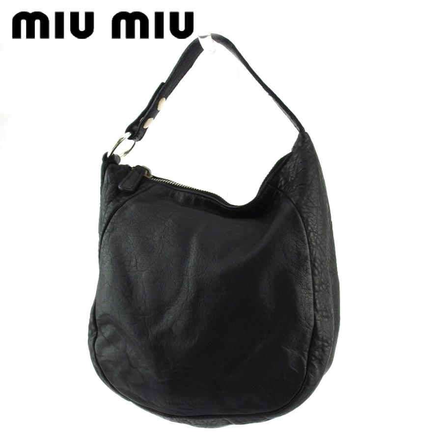 miumiu ワンハンドルショルダーバッグNero ブラック牛革