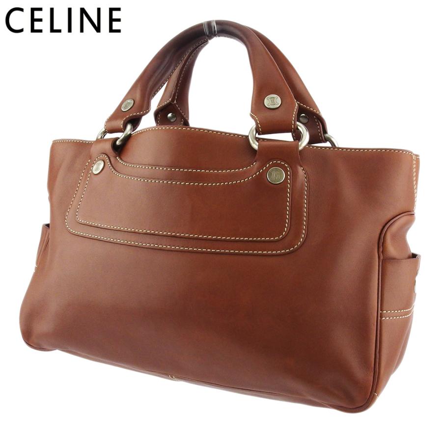 美品】 セリーヌ Celine レザー ブギーバッグ ◇ボルドカラー