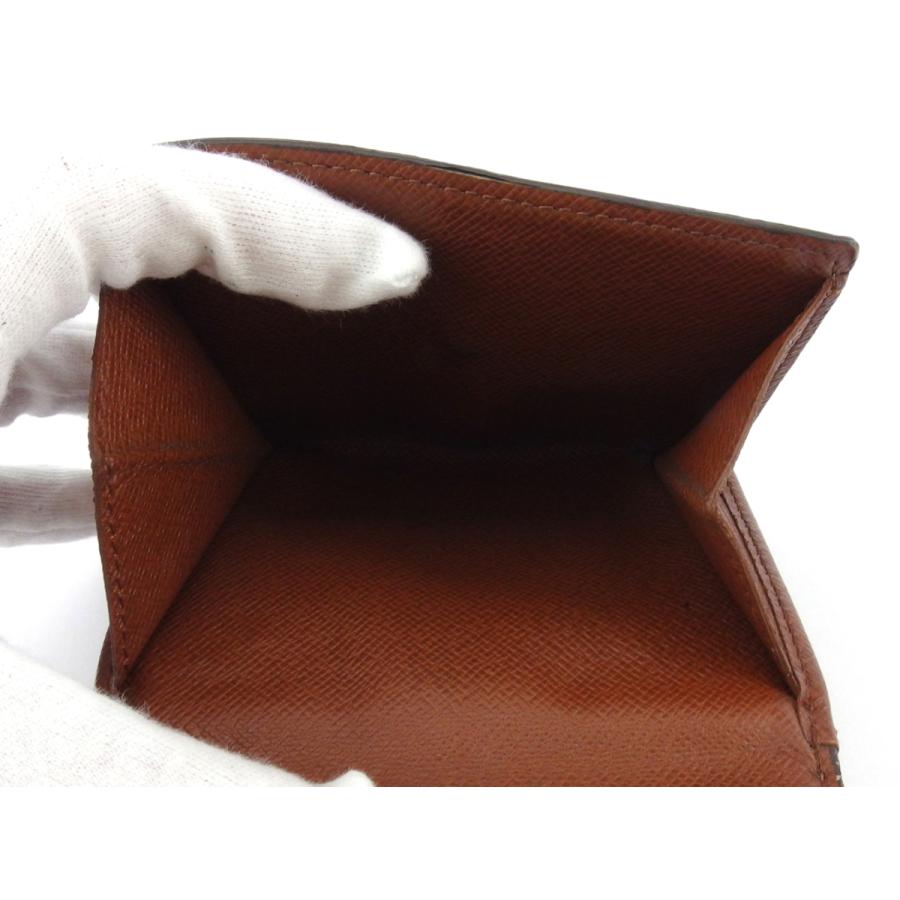 【週末タイムSALE★30％OFF】ルイ ヴィトン Wホック 財布 三つ折り ミニ財布 レディース メンズ ポルトモネビエカルトクレディ モノグラム 中古