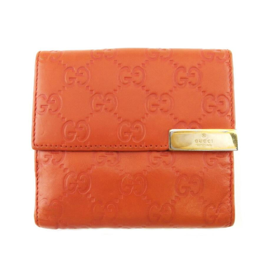 GUCCI グッチ Wホック 財布 グッチシマ レザー 折り財布 グッチシマ 【SPRING SALE☆30％OFFクーポン】グッチ Wホック 財布 二