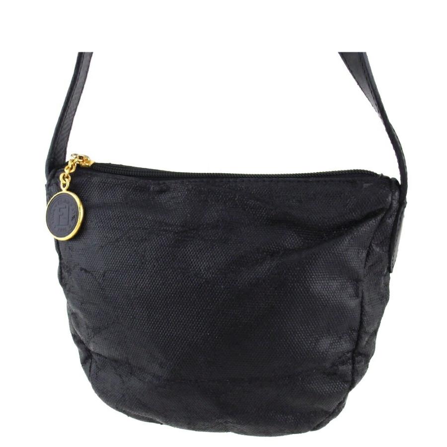 フェンディ FENDI ブラック レザー バッグ ショルダーバッグ レディース 送料無料 【中古】【あす楽】 FENDI（フェンディ） 【週末タイムSALE☆30％OFF】フェンディ