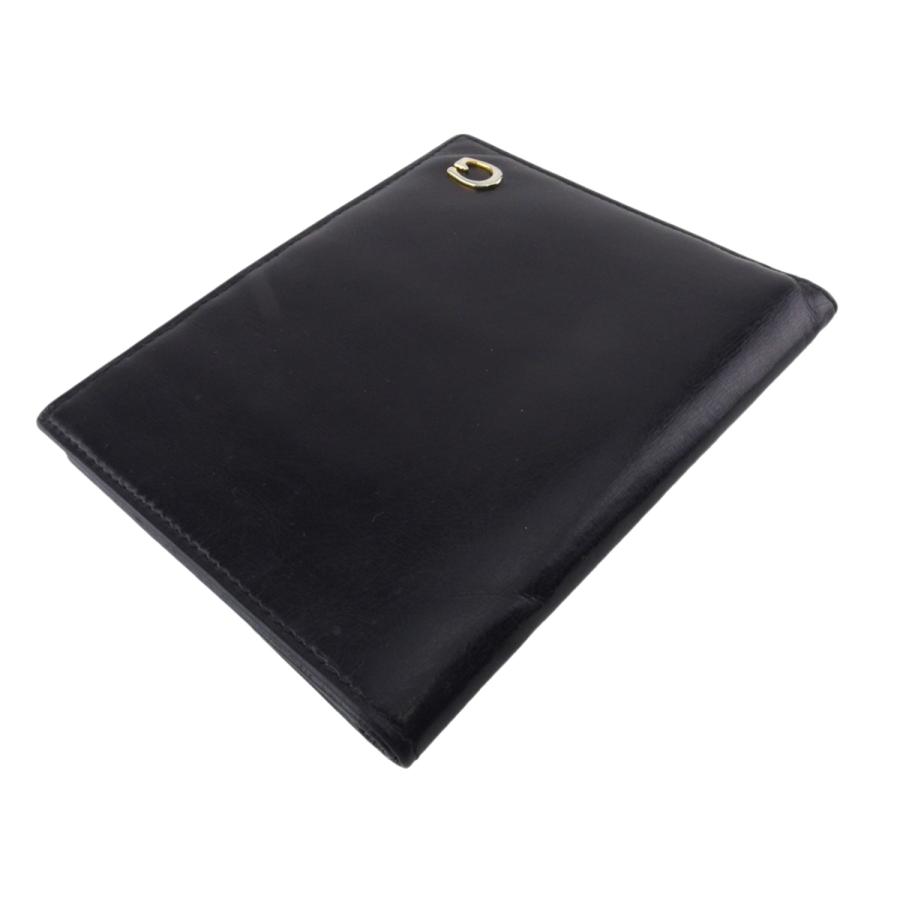 【GWタイムSALE★30％OFF】グッチ 二つ折り 札入れ メンズ Gマーク ブラック 中古_2