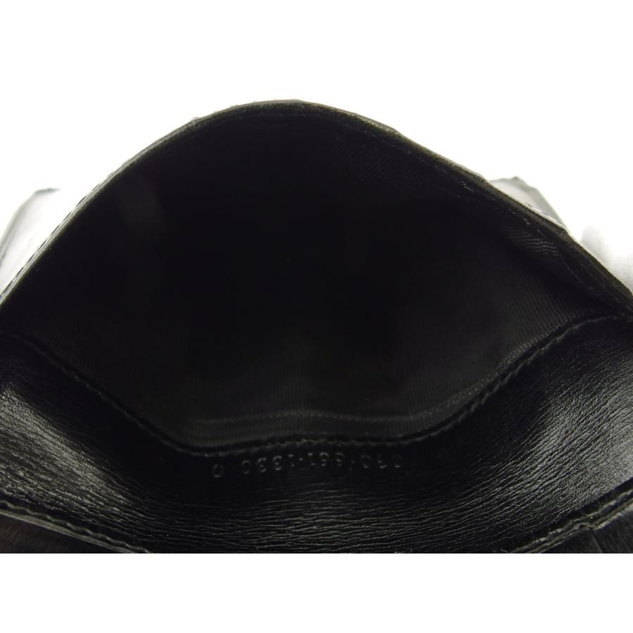 【GWタイムSALE★30％OFF】グッチ 二つ折り 札入れ メンズ Gマーク ブラック 中古_5
